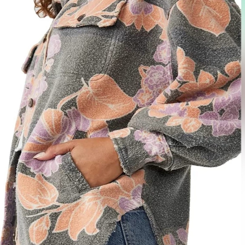 NWT ✨Free People✨ Floral Printed Jacket/Shacket - Picture 2 of 5